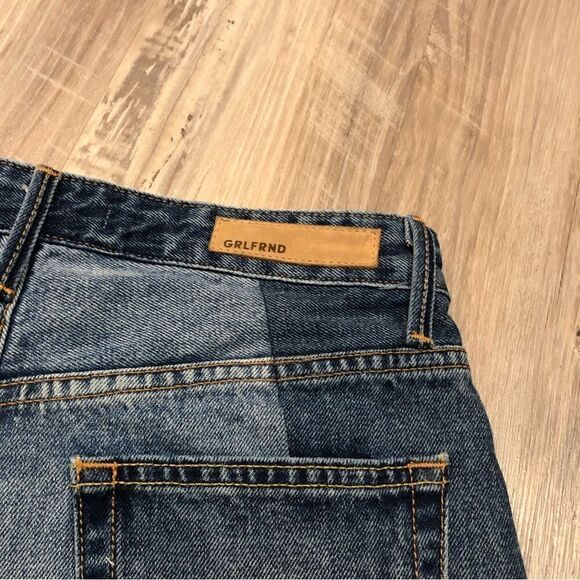 GRLFRND Distressed Blue Jean Shorts - Picture 6 of 9